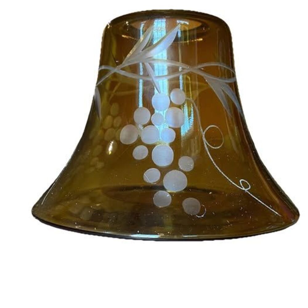 Yankee Candle Jar Candle Shade/Topper Green Cut Glass Grapes